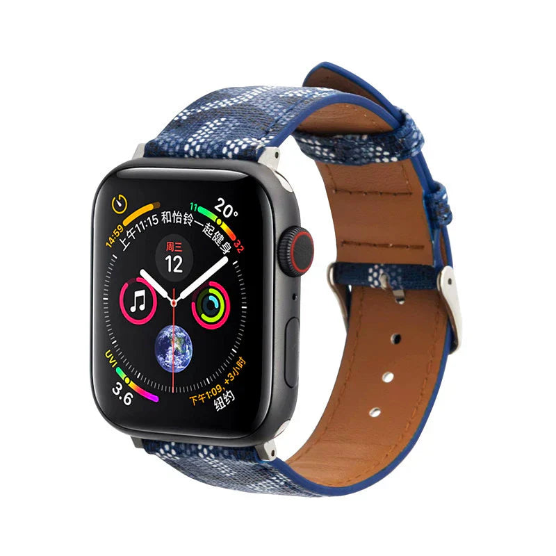 Luxury GYD GREEN Leather Strap for Apple Watch