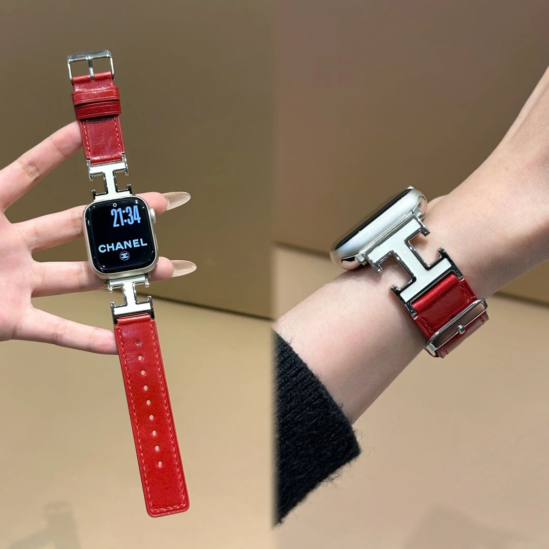 Luxury Hermes Calf Leather Strap