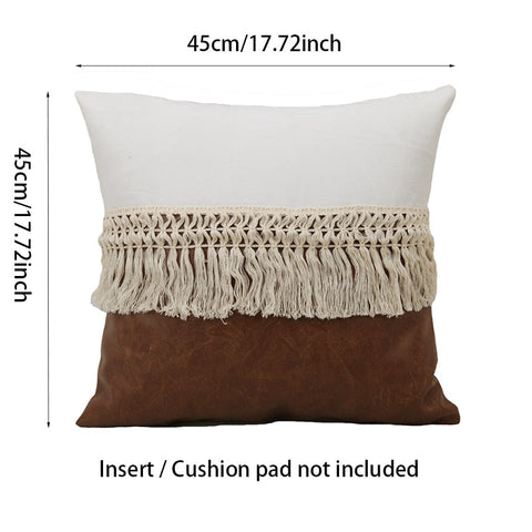 Tassel Accent Throw Pillow Case Set