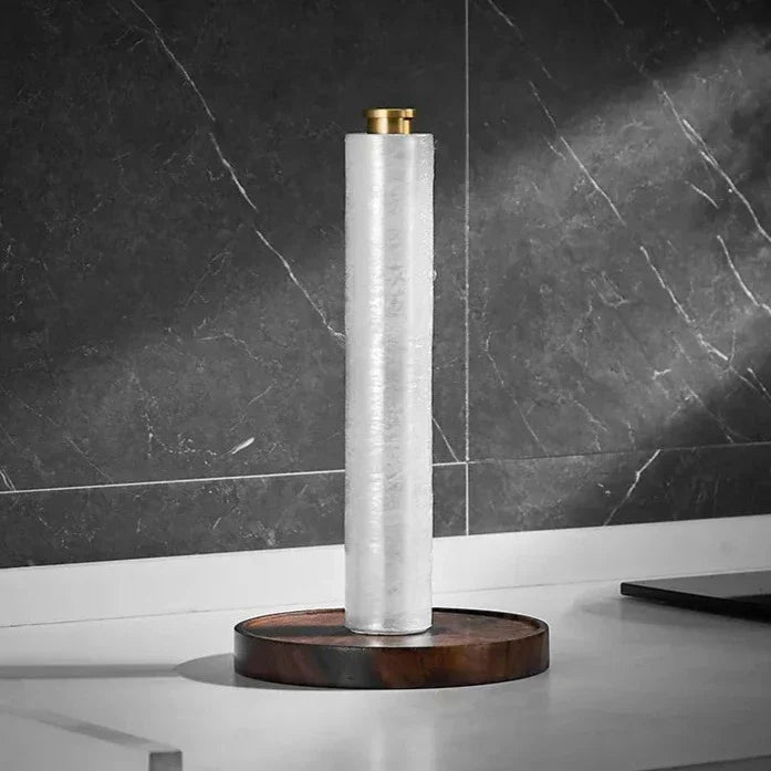 Crafted Walnut Paper Towel Holder
