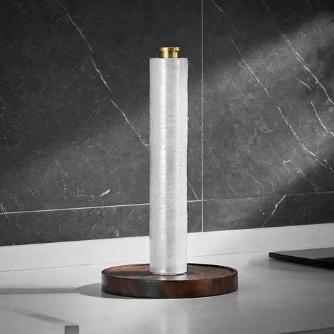 Crafted Walnut Paper Towel Holder