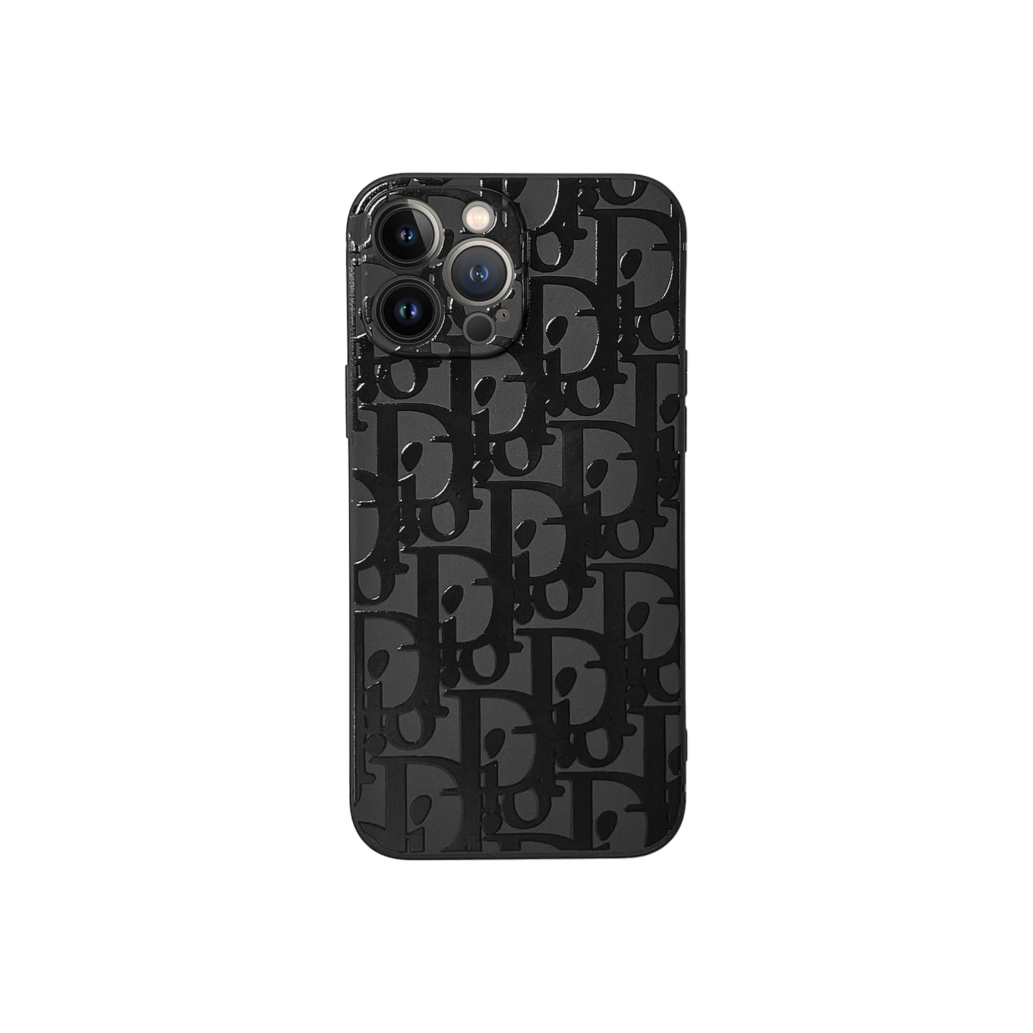 Premium Black Phone Case For iPhone 12-17