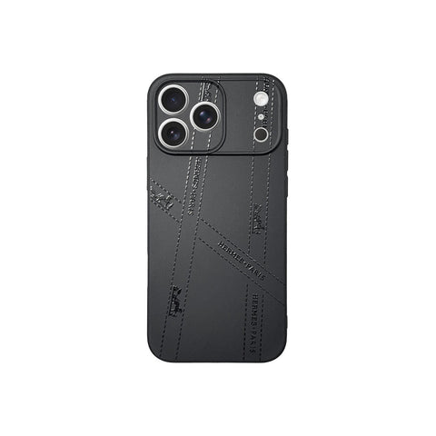 Hermes All Black Phone Case For iPhone 12-17