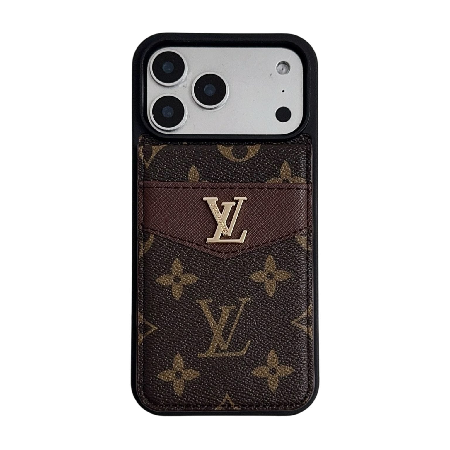 Louis V Card Holder Case For iPhone 12-17