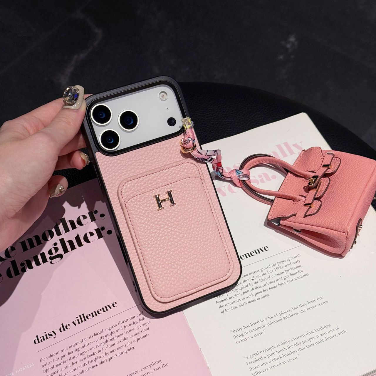 Luxury Hermes Case with AirPods Case For iPhone 14-17