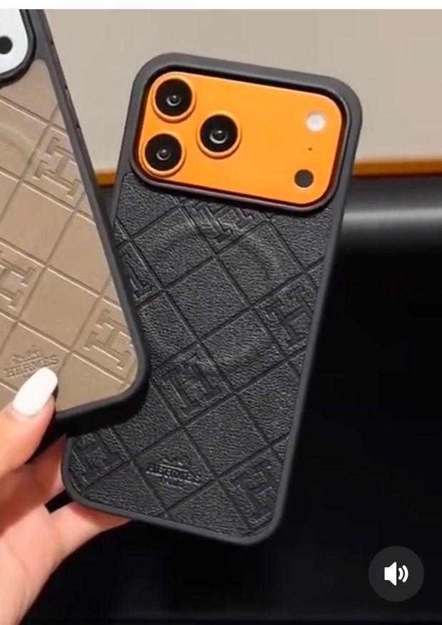 Magsafe Luxury Hrms Leather Case For iPhone 17 / 16 / 15 / 14