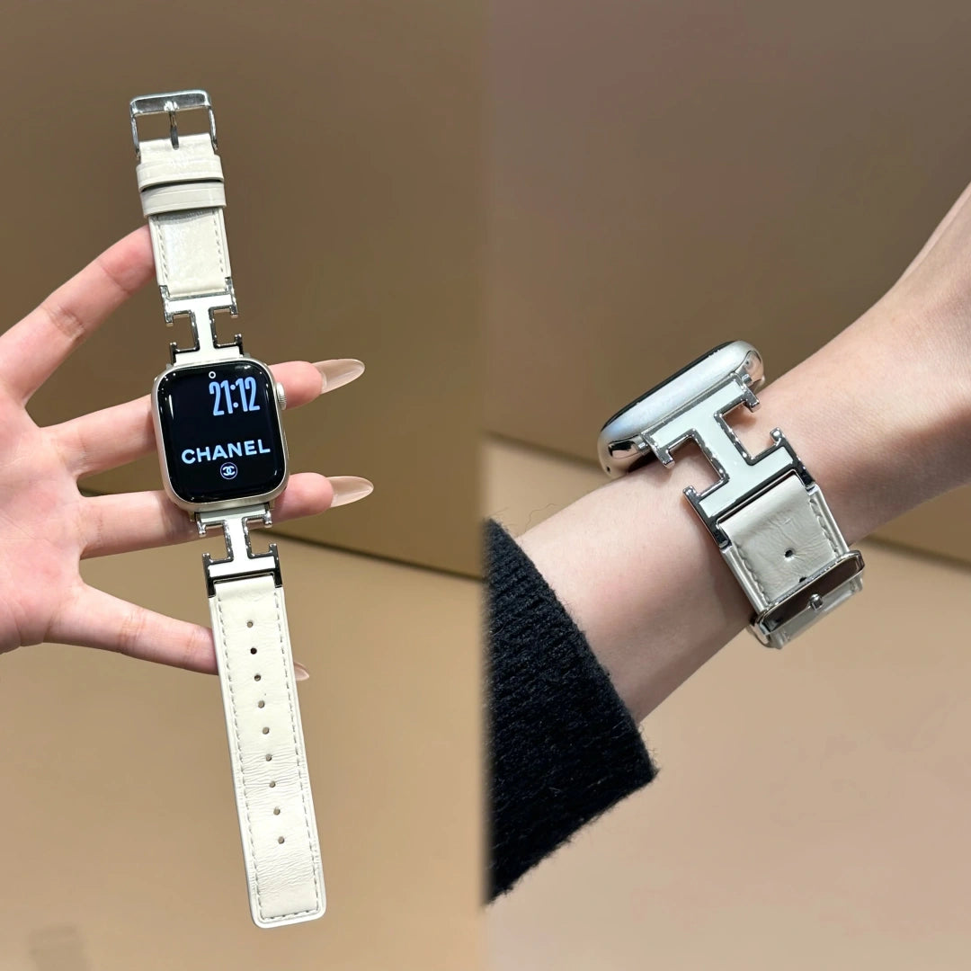 Luxury Hermes Calf Leather Strap
