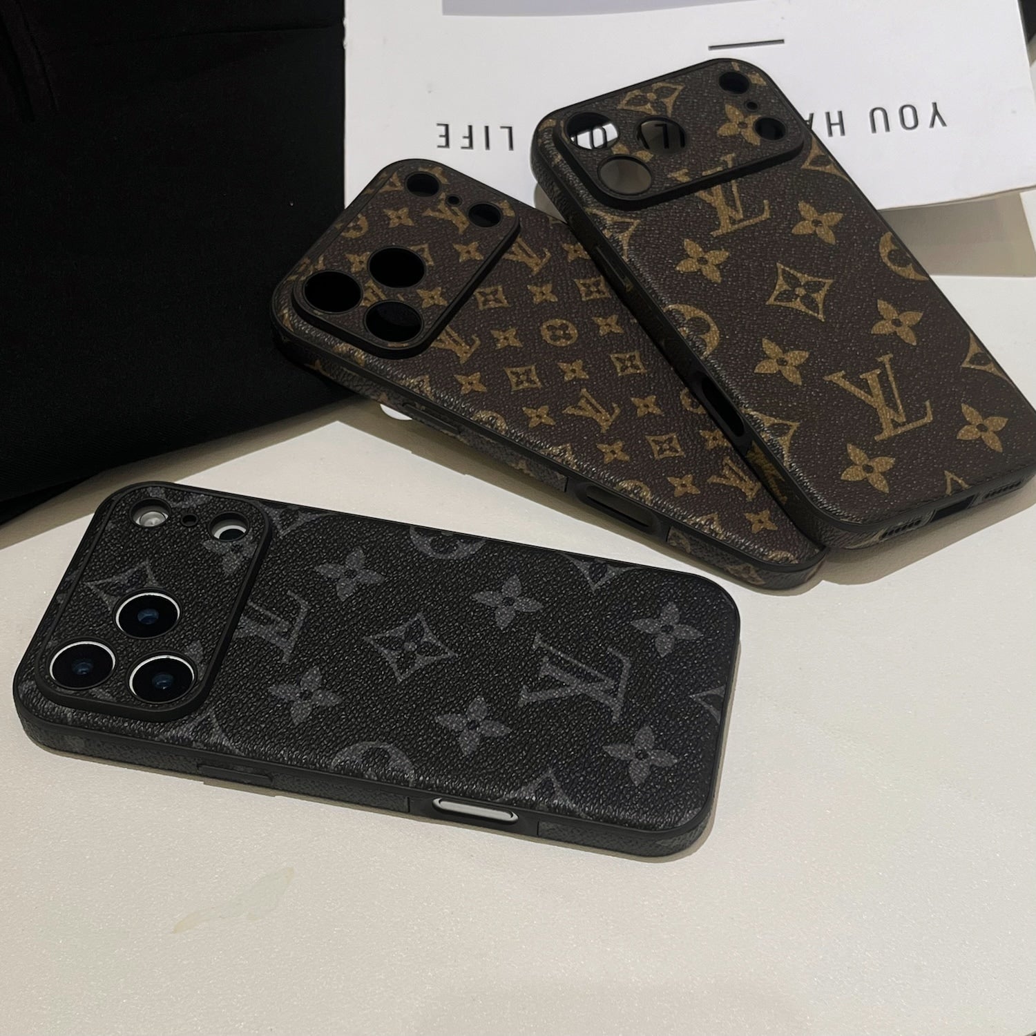 Premium Brown Phone Case For iPhone 12-17