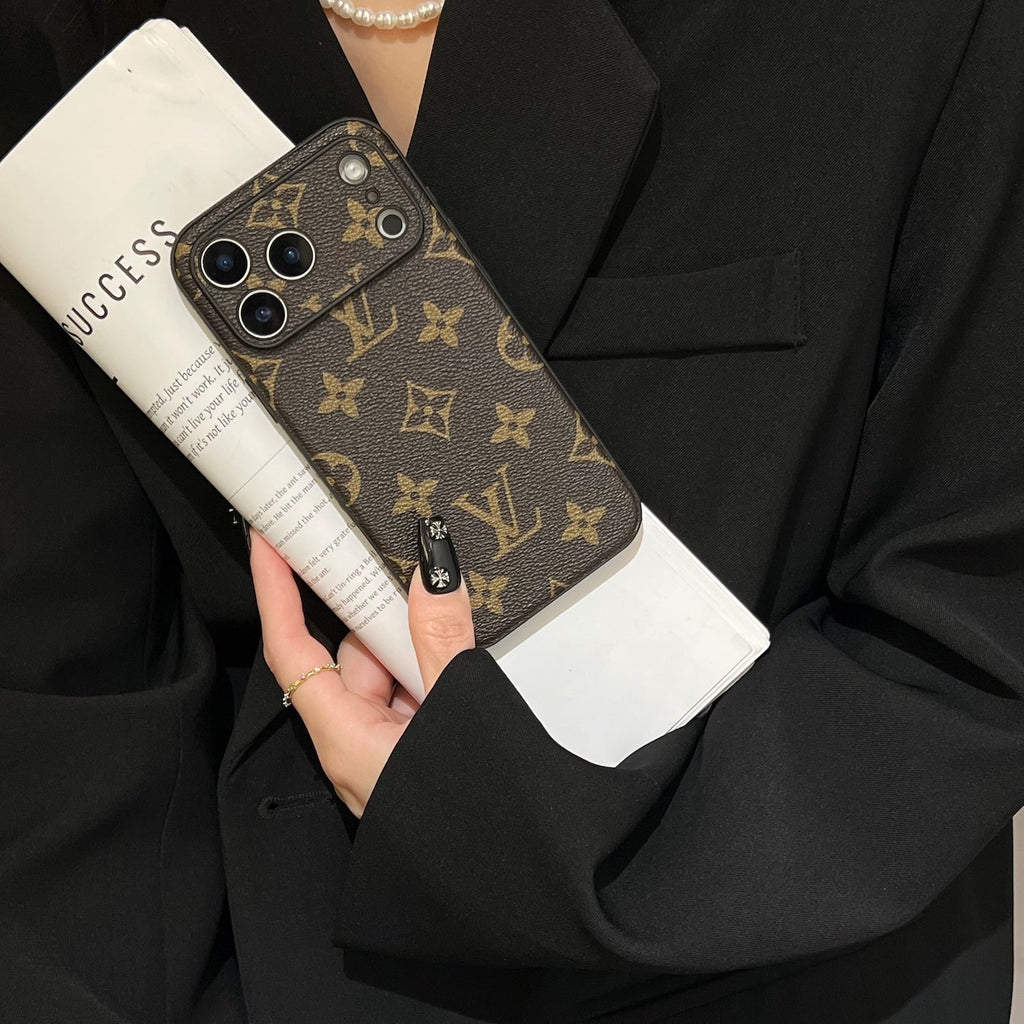 Premium Brown Phone Case For iPhone 12-17