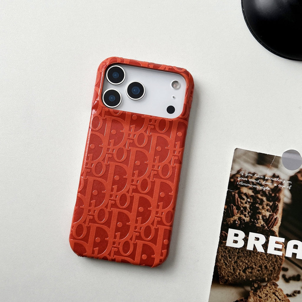Lux Leather Dior Phone Case For iPhone 17 / 16 / 15 / 14