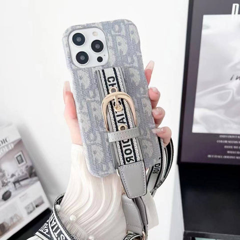 Lady Phone Case With Lanyard For iPhone