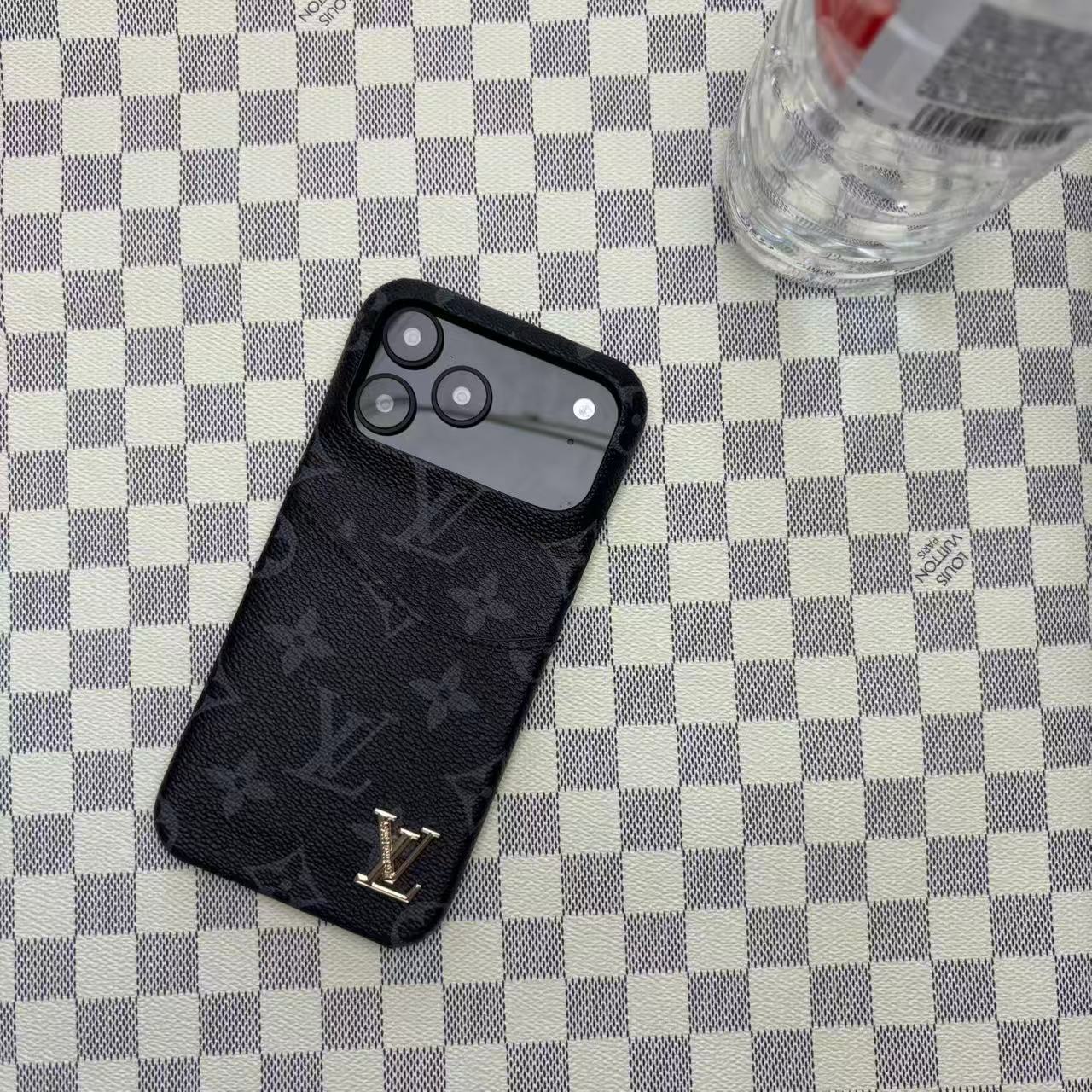 Leather Case with Card Holder For iPhone 17 / 16 / 15 / 14