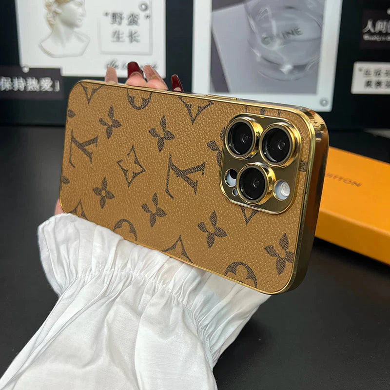 NEW DESIGN SOFT LUXURY IPHONE CASE WITH GOLDEN BORDER