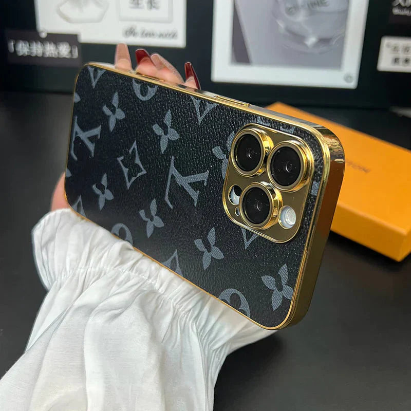 NEW DESIGN SOFT LUXURY IPHONE CASE WITH GOLDEN BORDER