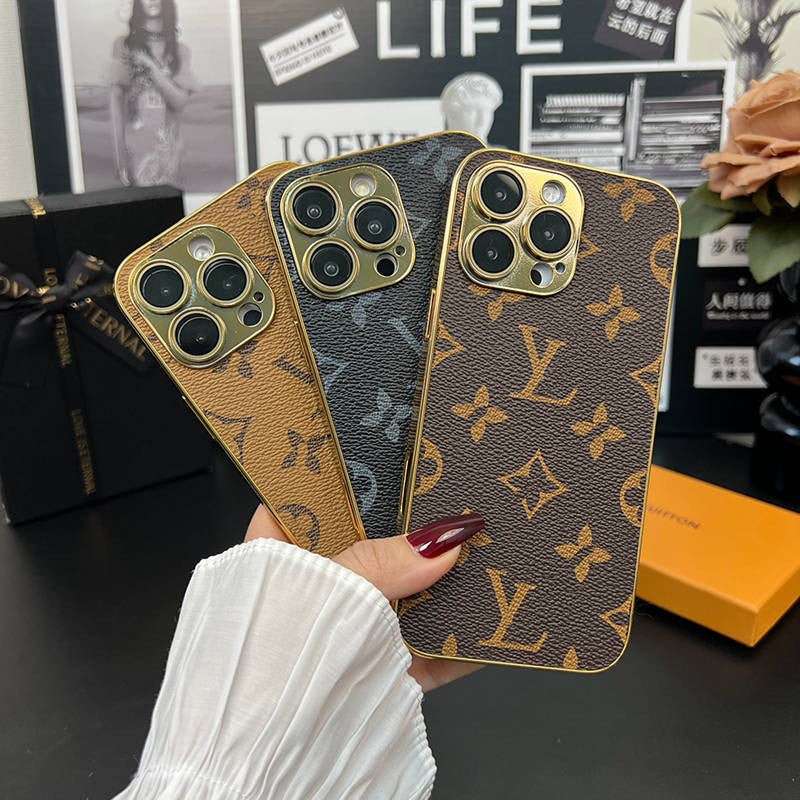 NEW DESIGN SOFT LUXURY IPHONE CASE WITH GOLDEN BORDER
