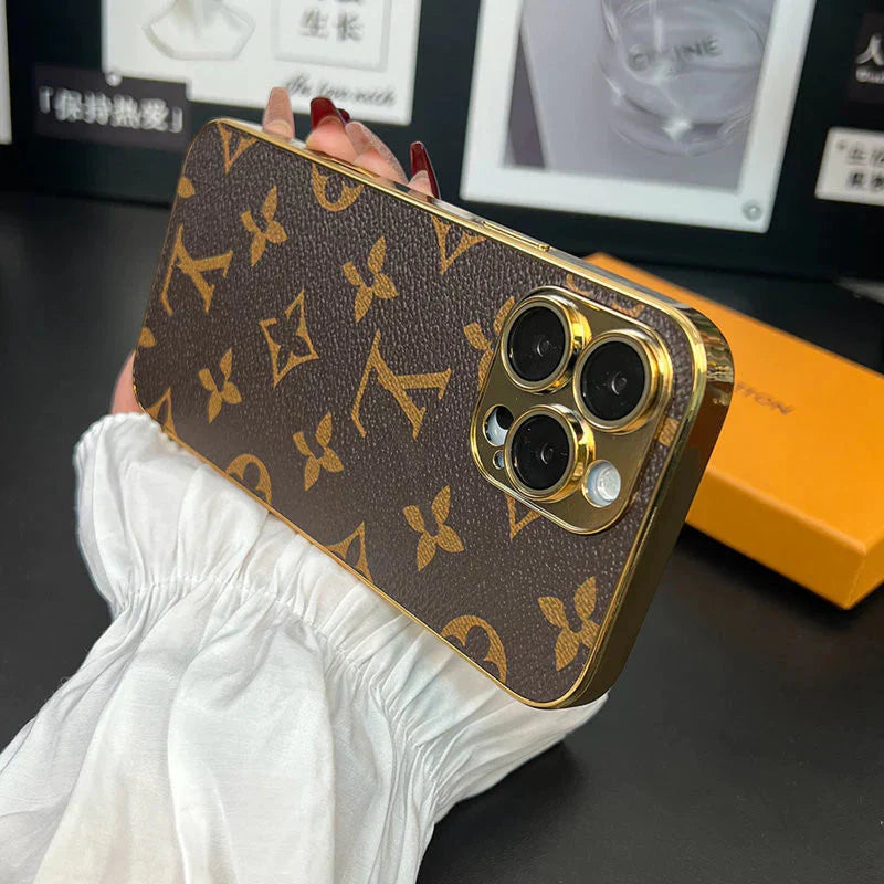 NEW DESIGN SOFT LUXURY IPHONE CASE WITH GOLDEN BORDER