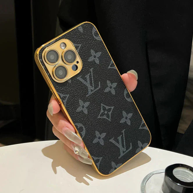 NEW DESIGN SOFT LUXURY IPHONE CASE WITH GOLDEN BORDER
