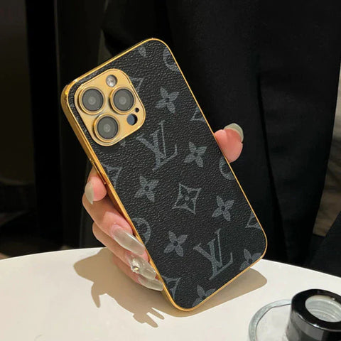 NEW DESIGN SOFT LUXURY IPHONE CASE WITH GOLDEN BORDER