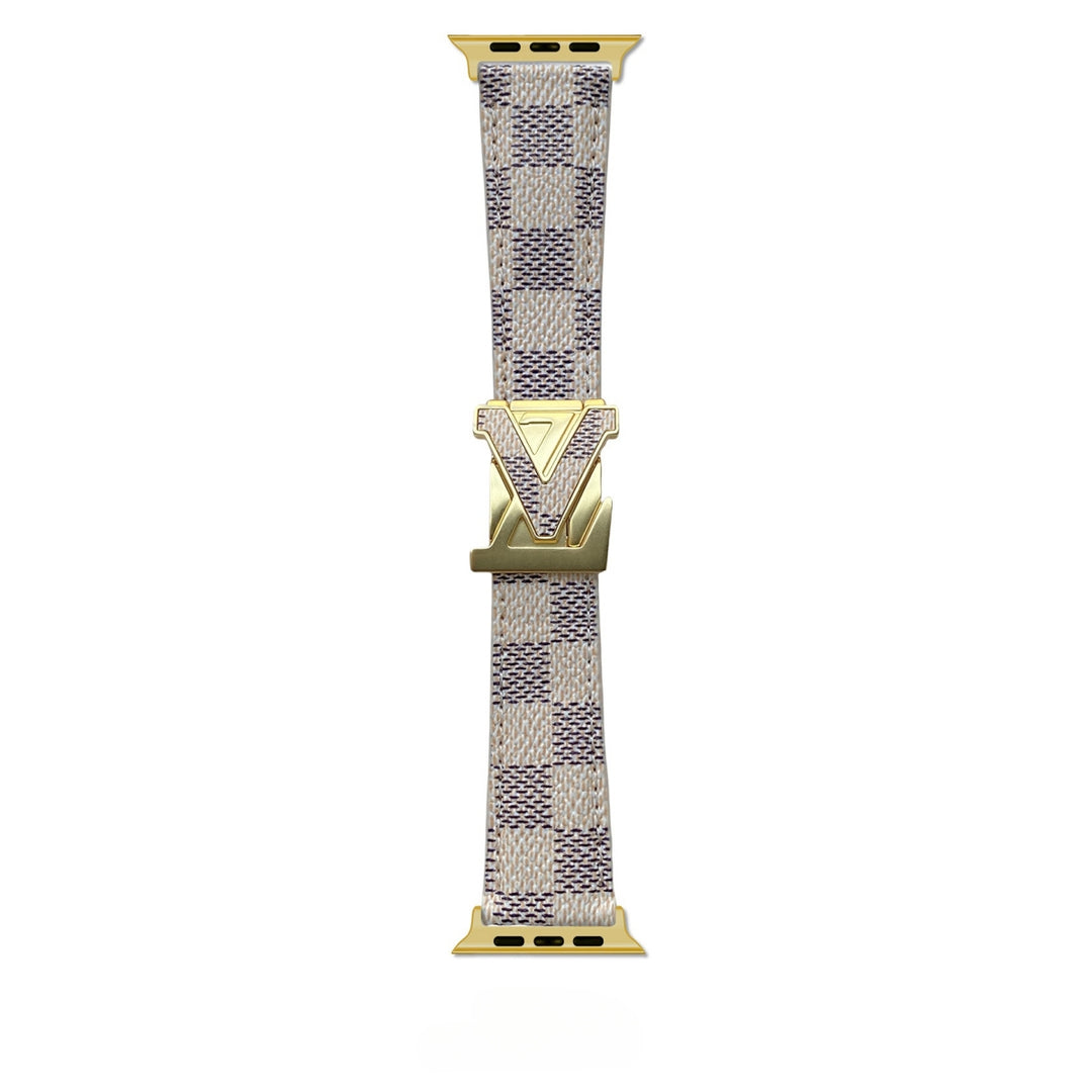 Premium Leather Canvas Luxury Apple Watch Strap